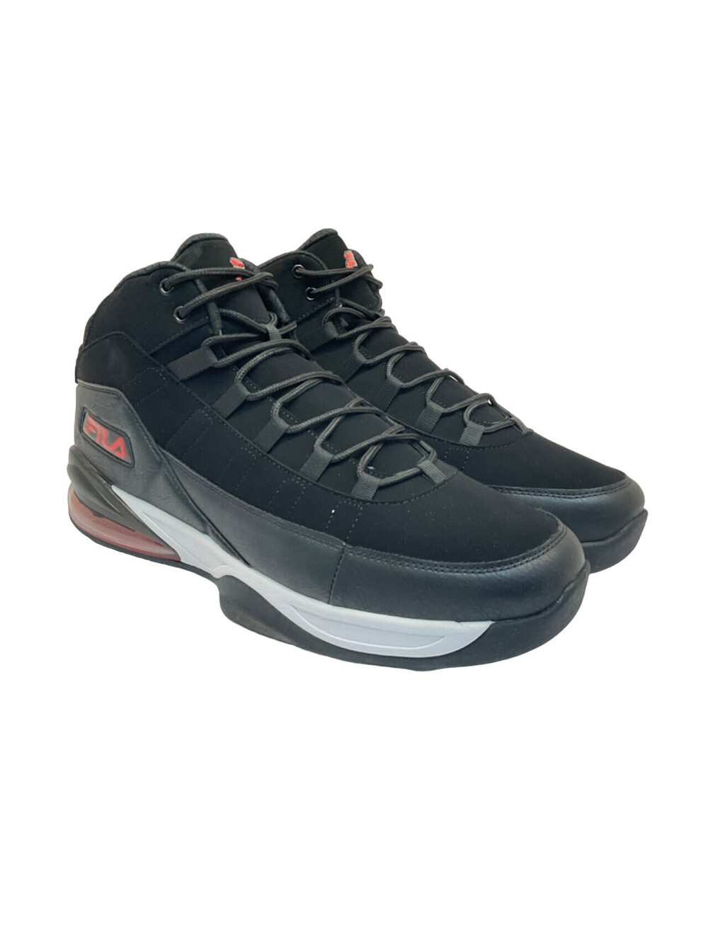 Fila Men's 1BM01378-014 Activisor Viz Basketball Shoes Black/Red/White Size 14M